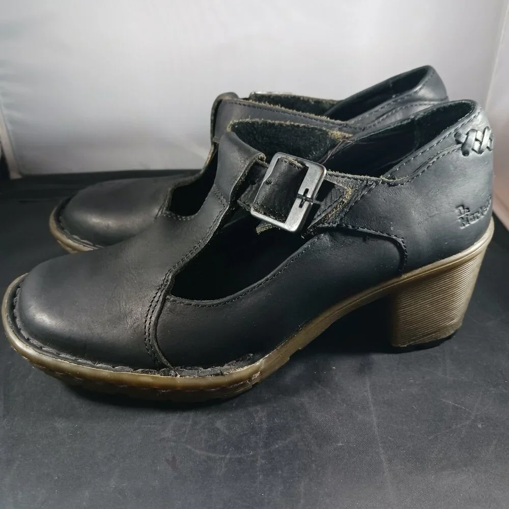 Vintage Dr. Martens POLLEY Mary Jane’s Twee Revival Heel Shoes size 6M